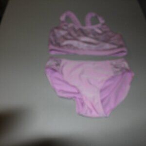 Purple 2 Pcs Cat & Jack Bikini Swimsuit Size XL